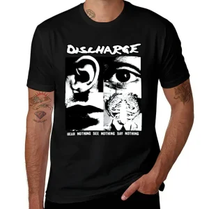 Discharge T-Shirt cute tops custom t shirt sweat slim fit t shirts for men